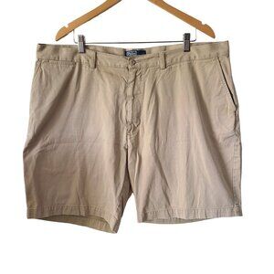 Polo Ralph Lauren US Size 42 Men's Khaki Chino Shorts 9" Inseam 100% Cotton